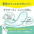 サラサーティ コットン100 ナチュラルローズの香り おりものシート 112個入