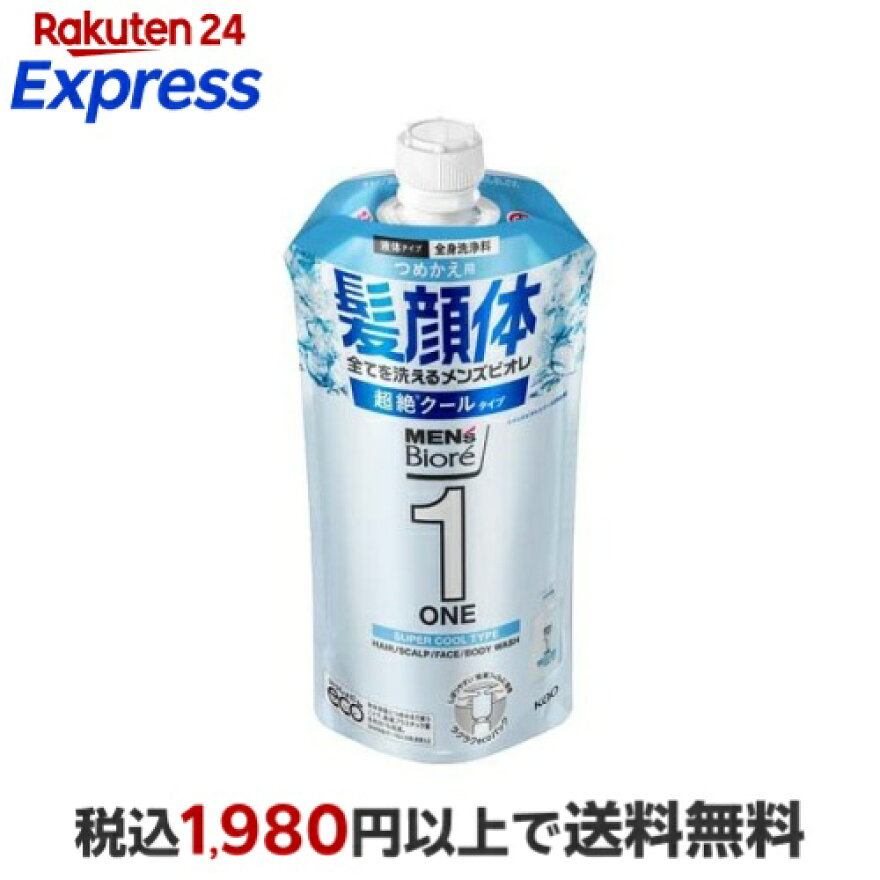 メンズビオレONE オールインワン全身洗浄料 超絶クール つめかえ用 340ml