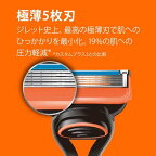 ジレットフュージョンマニュアルホルダーカミソリ替刃2個付1セット