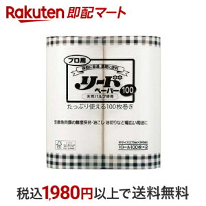 プロ用 リードペーパー 中 100枚×2ロール キッチンペーパー・ふきん類