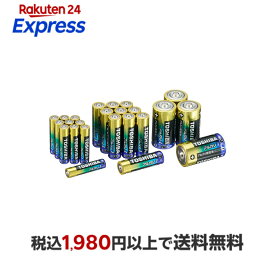 東芝 X-JOUBI SET4 アルカリ乾電池 単2形(4個入×1) / 単3形(2個入×5) / 単4形(2個入×5) セット