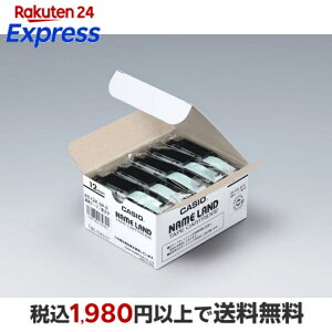 CASIO �J�V�I NAME LAND�i�l�[�������h�j�e�[�v 8m�X�^���_�[�g�e�[�v�@5�{�p�b�N XR-12X-5P-E