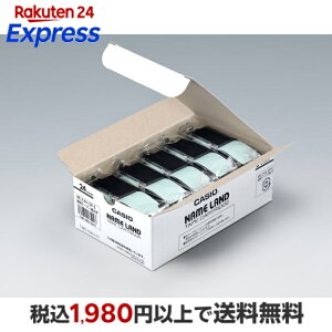 CASIO �J�V�I NAME LAND�i�l�[�������h�j�e�[�v 8m�X�^���_�[�g�e�[�v�@5�{�p�b�N XR-24X-5P-E