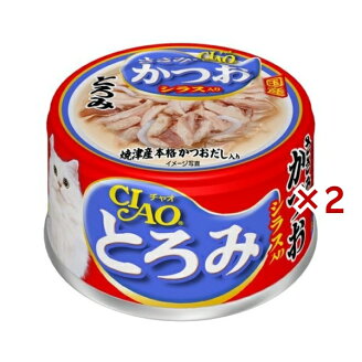 いなば チャオ とろみ ささみ・かつお シラス入り 80g×2つセット 【チャオシリーズ(C...
