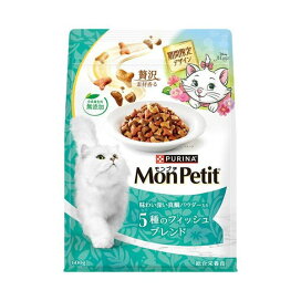 モンプチ バッグ ドライ 味わい深い真鯛パウダー入り 5種のフィッシュブレンド 600g 【モンプチ】 キャットフード(ドライフード・総合栄養食)