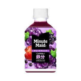 ミニッツメイド ぎゅっ!とフルーツ グレープブレンド 鉄分 280ml*24本 【ミニッツメイド】 フルーツジュース・果実ジュース