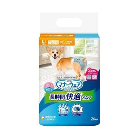 マナーウェア長時間快適オムツ男女共用L 26枚入 【マナーウエア】 老犬介護用 おむつ・トイレ用品