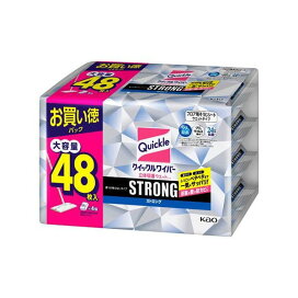 クイックルワイパー立体吸着ウエットシート ストロング ジャンボパック 48枚 【クイックル】 住居用 掃除用品