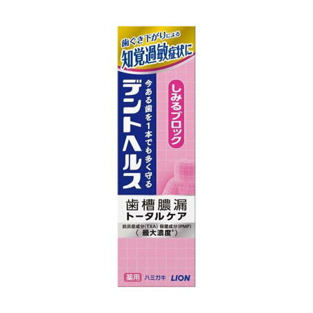 デントヘルス 薬用ハミガキ しみるブロック 85g 【デントヘルス】 歯磨き(ハミガキ)
