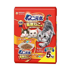 ねこ元気 複数ねこ用 お魚とお肉のスペシャルブレンド 5kg 【ねこ元気】 キャットフー...