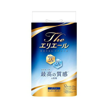 エリエール Theエリエールトイレットティシュー ダブル 12ロール 【エリエール】 トイレットペーパー