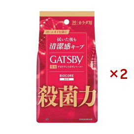 ギャツビー バイオコアデオドラント ボディペーパー 無香性 30枚入×2セット 【ギャツビー(GATSBY)】 男性化粧品(メンズコスメ) ボディ用