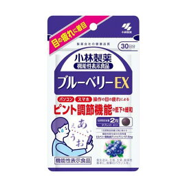 ブルーベリーEX 約30日分 ピント調節機能対策に 60粒 【小林製薬の栄養補助食品】 機能性表示食品