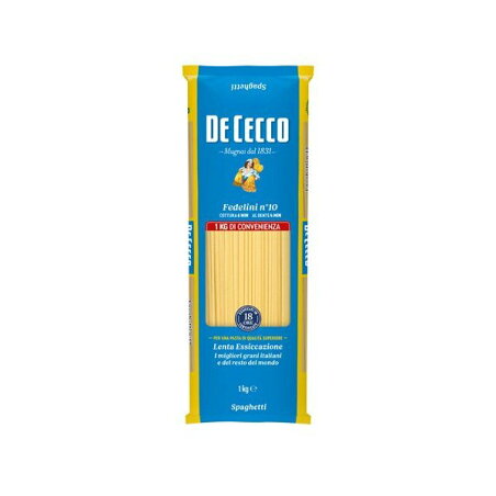 ディ・チェコ No.10 フェデリーニ 1kg 【ディチェコ(DE CECCO)】 パスタ