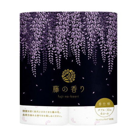 四国特紙 トイレットペーパー 藤の香り ダブル 30m*4ロール 【四国特紙】 トイレットペーパー