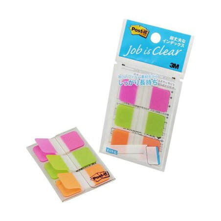 ポスト・イット ジョーブ 超丈夫なインデックス 686S-2 10枚*9パッド 【ポストイット(Post-it)】 ノート・OA用紙