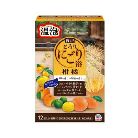 温泡 贅沢とろり にごり浴 柑橘 詰め合わせ アソート 12錠入 【温泡】 入浴剤