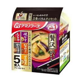 アマノフーズ いつものおみそ汁贅沢 バラエティセット 5食入 【アマノフーズ】 フリーズドライ食品