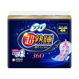 ソフィ 超熟睡ガード 特に多い夜用 羽つき 36cm 6枚入 【ソフィ】 生理用ナプキン