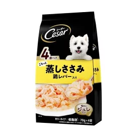 シーザー ごろっと蒸しささみ 鶏レバー入り 70g*4袋入 【シーザー(ドッグフード)(Cesar)】 プレミアム・ドッグフード