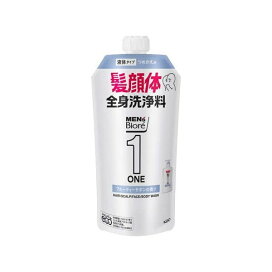 メンズビオレONE オールインワン全身洗浄料 つめかえ用 340ml 【メンズビオレ】 ボディソープ(ボディシャンプー) / フルーティーサボン / ハーバルグリーン