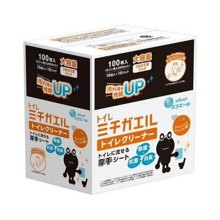 エリエール ミチガエル トイレクリーナー つめかえ用 100枚 【エリエール】 トイレ用 掃除用品