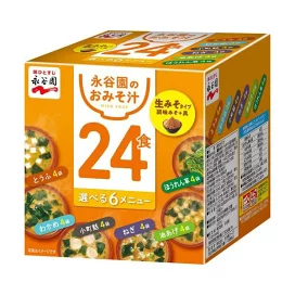 永谷園 箱入り 生みそタイプみそ汁 6種 24食入 インスタント食品