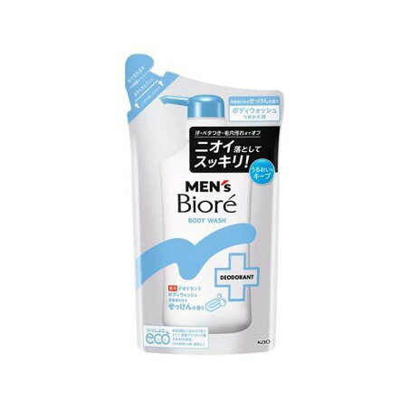 メンズビオレ 薬用デオドラントボディウォッシュ 清潔感のあるせっけんの香り 替え 360ml 【メンズビオレ】 ボディソープ(ボディシャンプー)