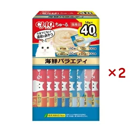 CIAOちゅ〜る BOX 海鮮バラエティ 14g×40本×2セット 猫用おやつ