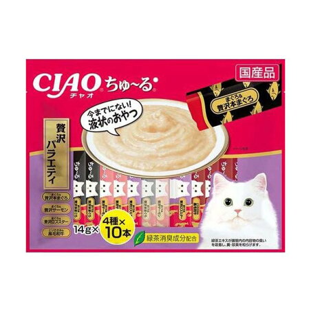 チャオ ちゅ〜る 贅沢バラエティ 14g*40本入 【ちゅ〜る】 猫用おやつ