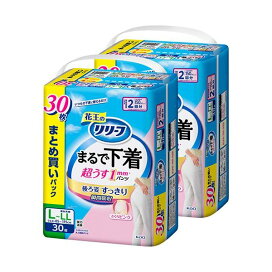 リリーフ 超うすパンツ まるで下着 ピンク L-LL 梱販売用 30枚入×2個 【リリーフ】 介護用おむつ