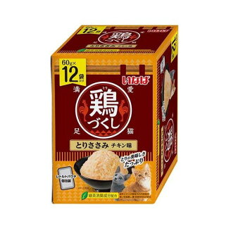 鶏づくし とりささみ チキン味 猫用 60g×12袋入 キャットフード(猫缶・パウチ・一般...