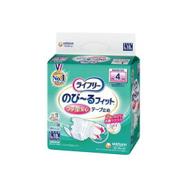 ライフリー テープ止めおむつ のびーるフィットうす型安心テープ止め Lサイズ 18枚入 【ライフリー　重度アウター】 介護用おむつ