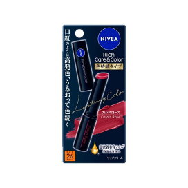 ニベア リッチケア＆カラーリップ 色持続タイプ カシスローズ 2g 【ニベア】 リップケア
