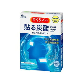 めぐりズム 貼る炭酸ジェルパック HEAD＆NECK 6枚入 【めぐりズム】 冷却シート