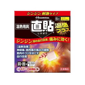 久光 温熱用具 直貼 温感プラス Sサイズ 6枚入 【Hisamitsu(久光)】 温熱シート