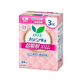 ロリエ さらピュア吸水 超吸収スリム 3cc 44枚入 【ロリエ】 尿もれ用シート・パッド
