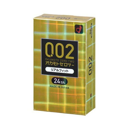 オカモトゼロツーリアルフィット 24個 【0.02(ゼロツー)】 コンドーム メーカー別