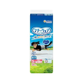 マナーウェア 男の子用 S トラッドテイスト 犬用 おむつ 20枚入 【マナーウエア】 老犬介護用 おむつ・トイレ用品