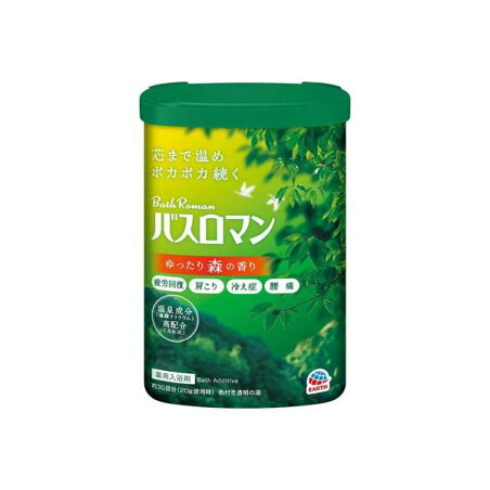 バスロマン 薬用入浴剤 ゆったり森の香り 600g 【バスロマン】 入浴剤