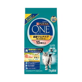 ピュリナワン キャット ドライ 健康マルチケア 15歳以上 チキン 2kg 【ピュリナワン(PURINA ONE)】 キャットフード(ドライフード・総合栄養食)