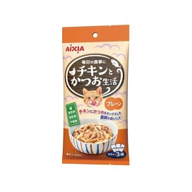 チキンとかつお生活 プレーン 60g×3袋 キャットフード(猫缶・パウチ・一般食)