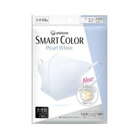 超快適 SMART COLOR パールホワイト 大きめ 不織布マスク 7枚入 【超快適超立体遮断マスク】 マスク 形状・素材別