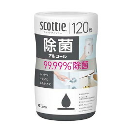 スコッティ ウェットティッシュ 除菌 アルコール 本体 120枚 【スコッティ(SCOTTIE)】 ティッシュ