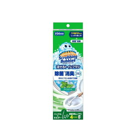 スクラビングバブル流せるトイレブラシ除菌消臭プラス アイスミント 本体 使い捨て 1セット 【スクラビングバブル】 掃除用洗剤