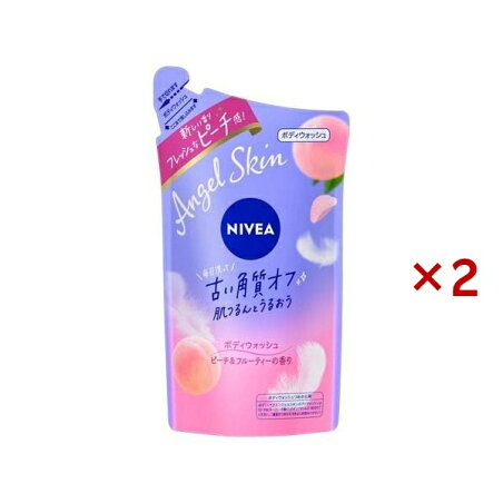 ニベア エンジェルスキン ボディウォッシュ ピーチ＆フルーティーの香り 詰替 360ml×2セット 【ニベア】 ボディソープ(ボディシャンプー)