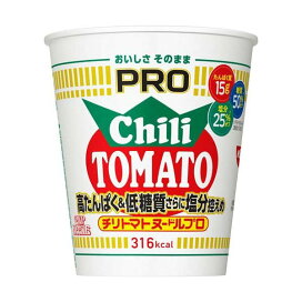 カップヌードルPRO 高たんぱく&低糖質さらに塩分控えめ チリトマト ケース 80g×1食 【カップヌードル】 インスタント食品