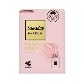 サワデー 車用 パルファム ロゼ 消臭芳香剤 置き型 ゲルタイプ 110g 【サワデー】 消臭・芳香剤