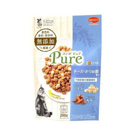 コンボ ピュア キャット まぐろ味 チーズ・かつお節添え 200g 【コンボ ピュア】 キャットフード(ドライフード・総合栄養食)