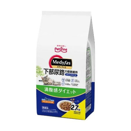 メディファス 満腹感ダイエット 1歳から チキン＆フィッシュ味 450g×6袋 【メディファス】 プレミアム・キャットフード